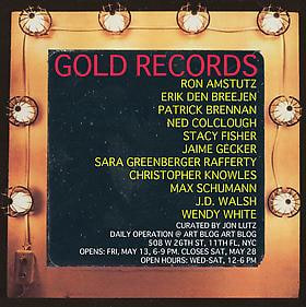 Erik Den Breejen participates in exhibition &quot;GOLD RECORDS,&quot; curated by Jon Lutz