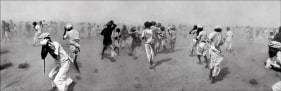 Raghu Rai Dust Storm Created by a VIP Helicopter, Rajasthan 1975 Digital print on archival paper 20 x 62 in.