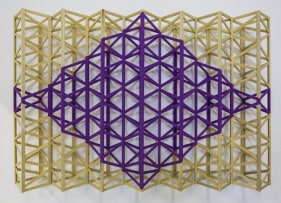 Rasheed Araeen Jaamni (Purple Diamond) 1971 (2014) Wood and paint 31 x 47 x 7 in.