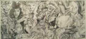 Alan Michael UNTITLED 1999 Pencil on paper 15 x 33 in.