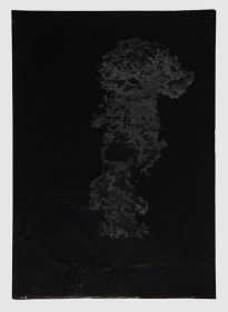 Saad Qureshi UNTITLED (PERSISTENCE OF MEMORY 4) 2013 Carving on carbon paper 18.5 x 15 in.