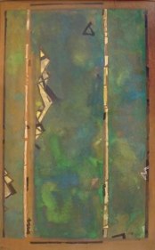 Ganesh Haloi VERDANCY 3 Tempera on board 30 x 18 in.