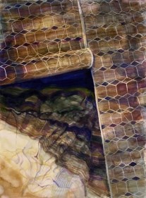 Indrapramit Roy THE MORNING AFTER (CHIK) 2007 Watercolor on paper 55.5 x 40 in.  SOLD