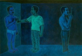 Anwar Saeed Habits of Being 2009 Acrylics on paper 34 x 50 in NFS