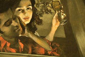 Salman Toor GIRL AND BOY WITH DRIVER 2013 Oil on canvas 53 x 58 in.