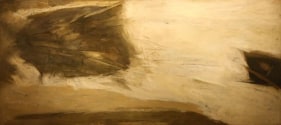 Ram Kumar UNTITLED ABSTRACT 12 1969 Oil on canvas 30 x 70 in.