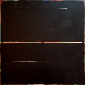 Yogesh Rawal UNTITLED 21 2007 Tissue paper, cellulose &amp; synthetic resin on wood 48 x 48 in.  SOLD