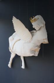 Ruby Chishti UNTITLED 2012 Fabric, polyester and paint 41 x 46 x 13 in