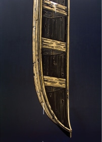 Rajan Krishnan  Boat from the House of the Ferry Man, 2011  Acrylic on canvas  84 x 60 in