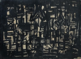 Rasheed Araeen Black Painting 1963 Black ink on paper 22 x 29.5 in.