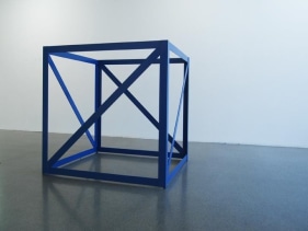 Rasheed Araeen FIRST STRUCTURE 1966-67 Steel and paint 55 x 55 x 55 in