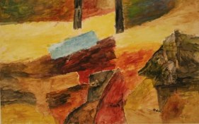 Ram Kumar ABSTRACT LANDSCAPE 3 2001 Acrylic on paper 22.5 x 35.5 in.