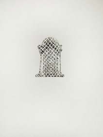 Najmun Nahar Keya  Corinthian Dhaka (18)  2019  Charcoal, graphite, rabbit skin glue, silver, on Fabriano archival paper  11 x 14 in