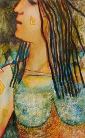 Anjolie Ela Menon ALIYA 2007 Oil on masonite 18 x 12 in.