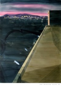 Indrapramit Roy THE HARBOR 2007 Watercolor on paper 56 x 40 in.