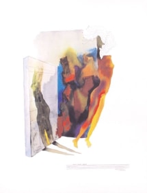 M F Husain HUMAN SPACES 7 (Human Space Series) Limited edition serigraph (edition of 150) individual serigraph $750; set of 4 $2,500 18 x 14 in.