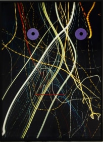 Aditya Pande Ring Road Drawing [August Kranti] Mixed media on paper 2014 ​17 x 11 in.