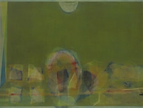 Manish Pushkale IN CHALCO PYRITE 2008 Oil on canvas 36 x 48 in.