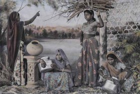 Waswo X. Waswo Women in an Oriental Setting 2014 Hand-colored b/w photograph on paper 16 x 24 in.