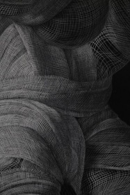 Adeel uz Zafar Drawing Appendage 2 (Detail) 2015 Engraved drawing on plastic vinyl 60 x 60 in.