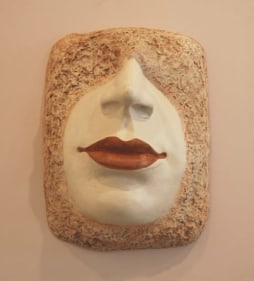 Adip Dutta PANEL 2 (FACE) 2007 Sculptural relief, fibreglass 41 x 37 x 17 in.