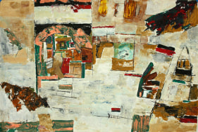 Ram Kumar UNTITLED ABSTRACT 13 2004 Acrylic on paper 20 x 30 in.