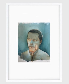 Sujith S.N.  Untitled (Portrait) 2, 2020  Watercolor on paper  6h x 6.50w in
