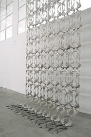 Adeela Suleman  After All It's Always Somebody Else Who Dies 2, 2010  Steel  111 x 60 in