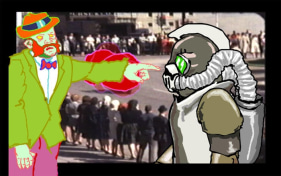 Mike Estabrook WHAT DO SLEEPING MONSTERS DO FOR REASON? Single channel video 3:19 min. NFS