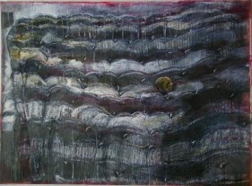 Indrapramit Roy THE MATTRESS Mixed media on paper 21 x 39 in.