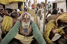 Raghu Rai Kumbh Mela, Allahabad Edition of 10 1996 Digital scan of photographic negative on archival paper 18 x 27 in.