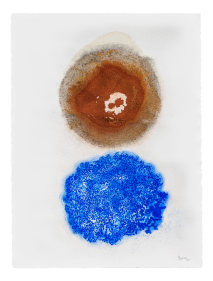 G. R. Iranna  Under the Planet (24), 2022  Mixed media on paper  30h x 22w in