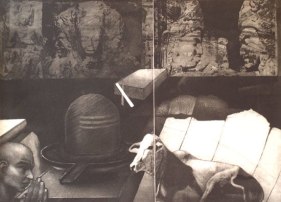 Anupam Sud   Trinity, 1976  Intaglio  19 x 25 in
