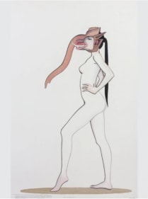 Surendran Nair The Doctrine of the Forest (Cuckoonebulopolis) II 2007 Mixed media on paper 60 x 40 in.