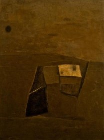 Ram Kumar Untitled Abstract 1962 Oil on canvas 45 x 33 in.