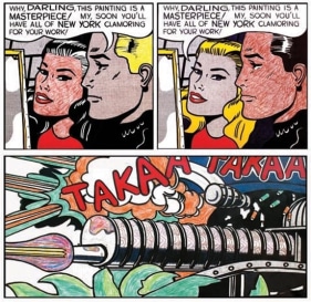 Sanchayan Ghosh TAKEOVER: PHASE-I (ROMANTIC PROJECT) 2007 Inkjet print on canvas reworked with oil pastel 54 x 48 in.