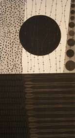 Shabnam Shah THE BLACK A-48 2007 Mixed media on canvas 69 x 38 in.