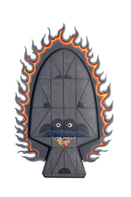 Substants of Faith II, 2025, Acrylic, fabric, pigment, jewelry, wood, papier-m&acirc;ch&eacute;, cement, lime plaster, and glue on plywood