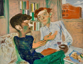 Salman Toor  How Can I Explain  2015  Oil on canvas  11 x 14 in.