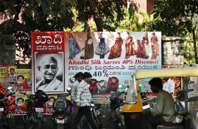 Vivek Vilasini BETWEEN ONE SHORE AND SEVERAL OTHERS - 2 (AD FOR KHADI) Edition of 5 + 1AP 2007 Archival print on hahnemuhle photo rag fine art paper 36 x 60 in.