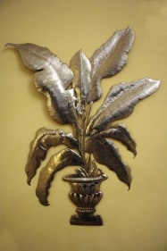 Adeela Suleman UNTITLED 1 (PEACOCKS WITH MISSILES) (Ed. of 3) 2010 Steel 106 x 170 in.