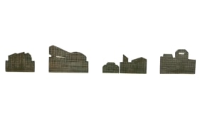 Seema Nusrat, The Colony, 2018, Metal sheet and welded mesh wire, 11.50 x 83 in