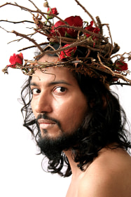 Self-Portrait after Sadequain - The Holy Sinner