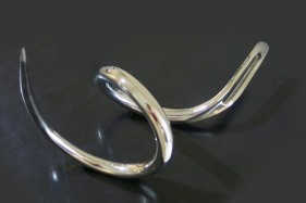 Roohi Ahmad  Or Knot To Be 6 2015 Chrome plated mild steel  ​Needle: 32&quot;