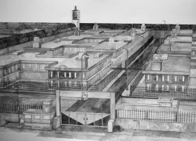 Swagata Bhattacharyya  Re edu (E), 2022  Graphite and print on paper  11h x 15.50w in