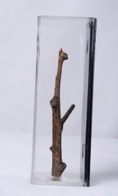 Ratna Gupta SOMEDAY CONTAINED SERIES (BOX 3) 2014 Acrylic box containing mixed media 6 x 6 x 2 in.