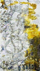 Jayashree Chakravarty UNTITLED 4 (STANDING WITNESS) 2009 Acrylic and oil on canvas 120 x 69.5 in. NFS