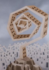 Gigi Scaria Center of Gravity 2017 Watercolor and automotive paint on paper 40.5 x 28.5 in.