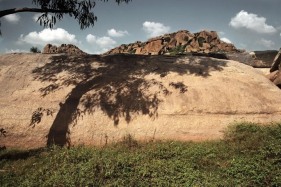 Raghu Rai SHADOW TREE, HAMPI 2010 Digital scan of photographic negative on archival paper 20 x 30 in.