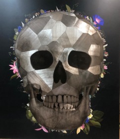 Jagannath Panda (b.1970)  Substance of faith -ii, 2018  Acrylic, Fabric, glue.  90h x 78w in